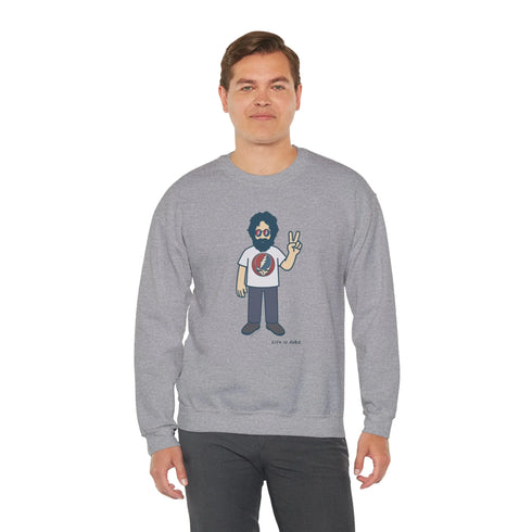 Grateful Dead - Peace Lovin' Jerry | Life is dead. Crewneck Sweatshirt - StealieShop